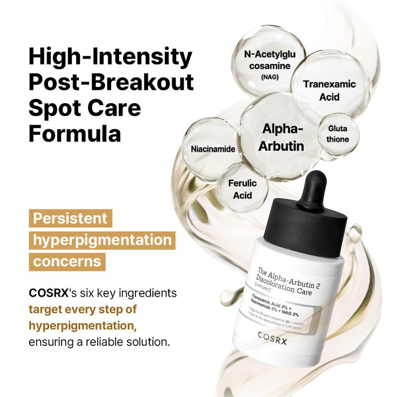 [COSRX Official] the Alpha Arbutin Discoloration Care 2 Serum (50Ml) | HIGH-CONCENTRATION SERUM for HYPERPIGMENTATION & SCARS