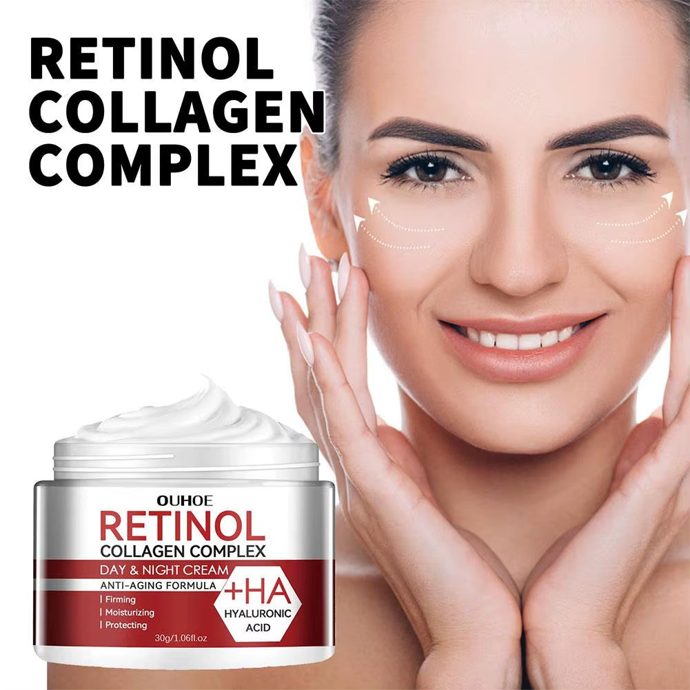 Retinol Moisturizing Cream Anti-Wrinkle Fade Fine Lines Dark Circles Pore Tightening Moisturizing Anti-Aging Cream