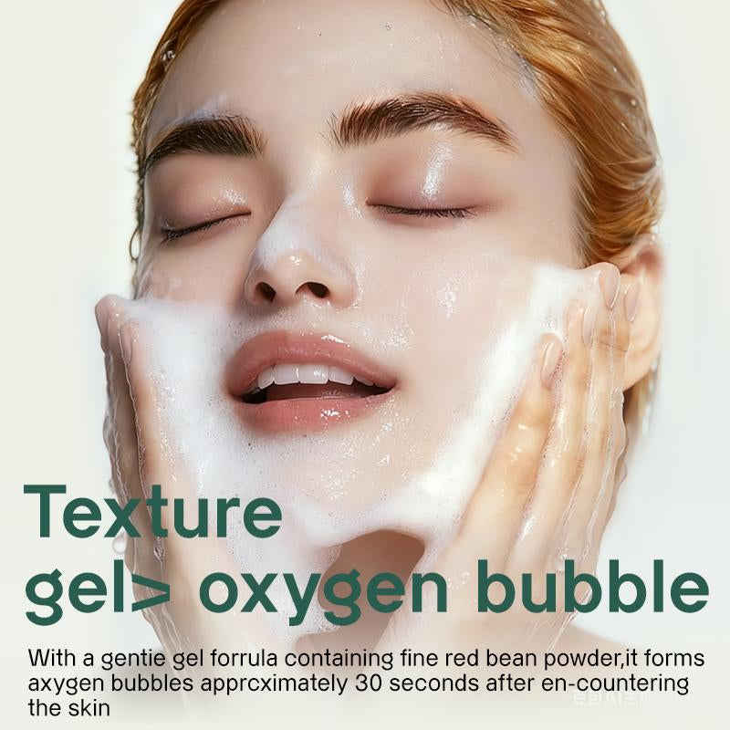 OGANACELL DERX Calm Active Cleanser 120Ml with Centella Asiatica & Red Bean Powder for Deep Pore Cleansing Oil Control Gentle for Sensitive Skin Korean Facial Foam Self-Foaming Mild Hydrate Moisturizing Smooth Hydrating