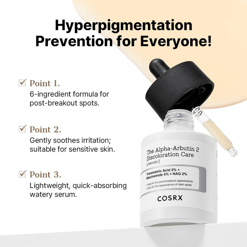 [COSRX Official] the Alpha Arbutin Discoloration Care 2 Serum (50Ml) | HIGH-CONCENTRATION SERUM for HYPERPIGMENTATION & SCARS