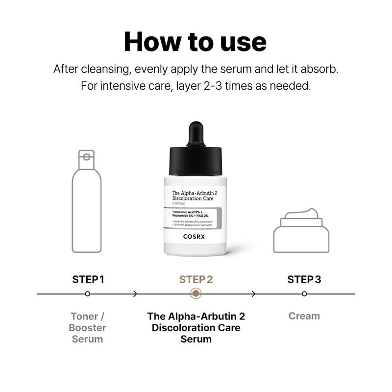[COSRX Official] the Alpha Arbutin Discoloration Care 2 Serum (50Ml) | HIGH-CONCENTRATION SERUM for HYPERPIGMENTATION & SCARS