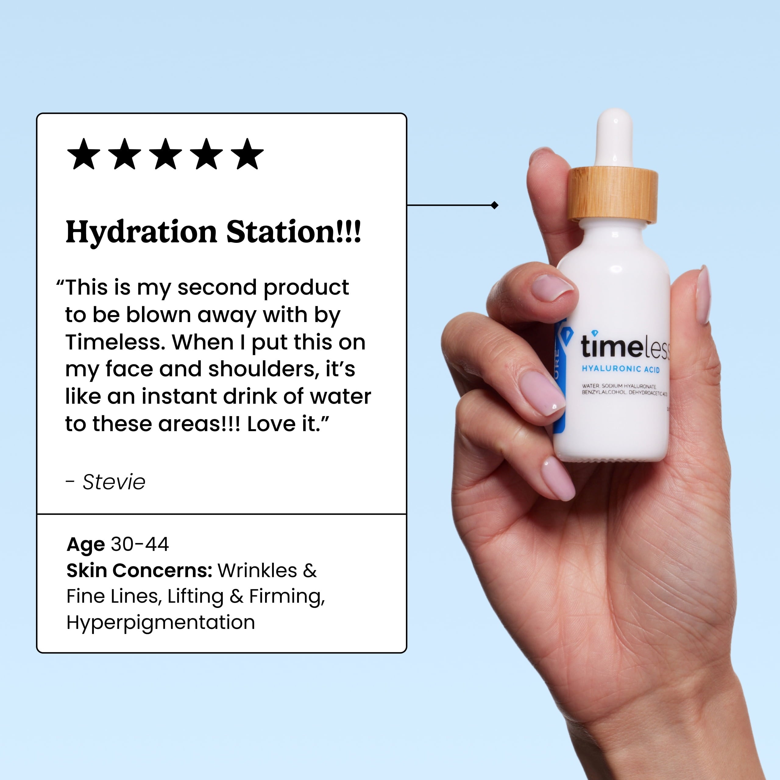 Hyaluronic Acid 100% Pure Serum - Hydrating Face Serum for Personal Care - Fragrance-Free - Hyaluronic Acid - for Skin Care - 2 Oz